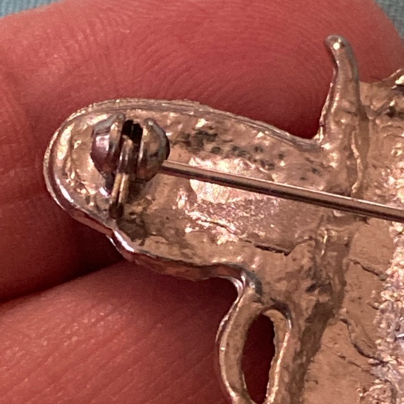 Vintage Silver Toned Multicolor Bee Brooch - Picture 4 of 4